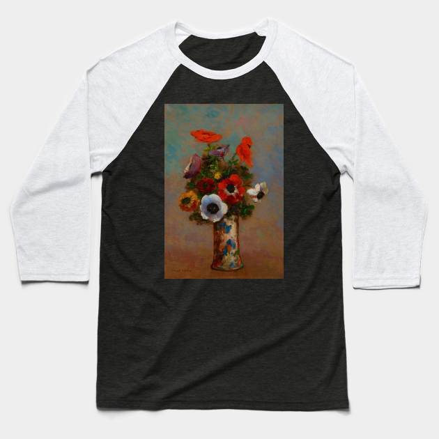 Odilon Redon art Baseball T-Shirt by KOTFILMS